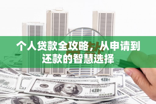 红原个人贷款全攻略，从申请到还款的智慧选择