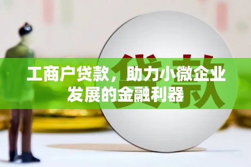 红原工商户贷款，助力小微企业发展的金融利器