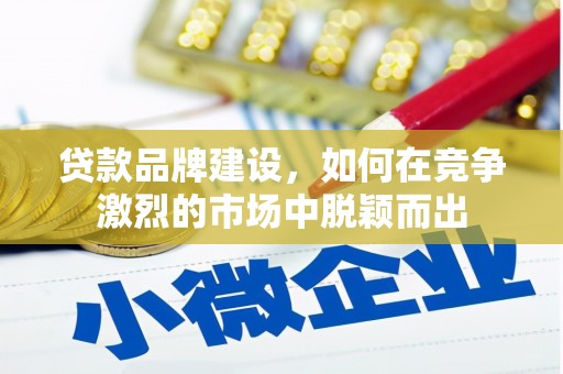 红原贷款品牌建设，如何在竞争激烈的市场中脱颖而出