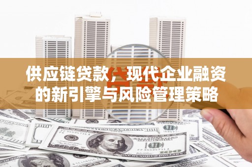 红原供应链贷款，现代企业融资的新引擎与风险管理策略