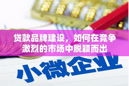 红原贷款品牌建设，如何在竞争激烈的市场中脱颖而出