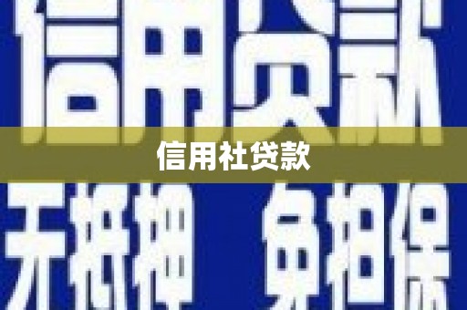 红原信用社贷款