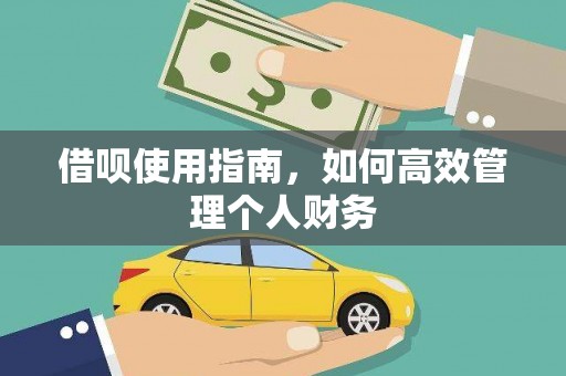 红原借呗使用指南，如何高效管理个人财务