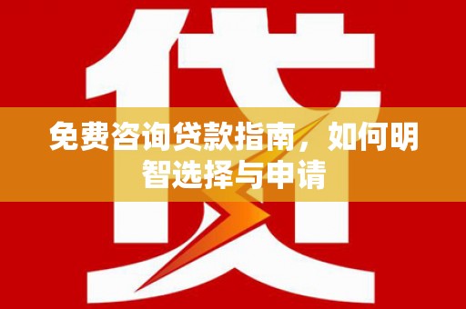 红原免费咨询贷款指南，如何明智选择与申请