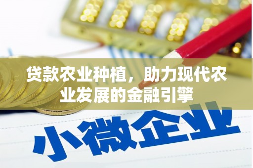 红原贷款农业种植，助力现代农业发展的金融引擎