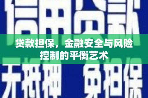 红原贷款担保，金融安全与风险控制的平衡艺术