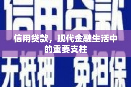 红原信用贷款，现代金融生活中的重要支柱