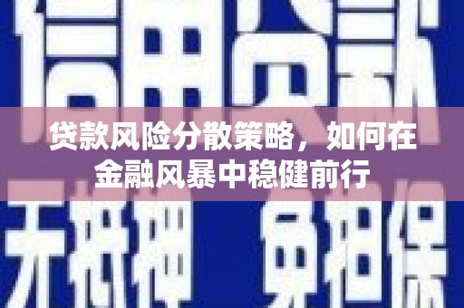 红原贷款风险分散策略，如何在金融风暴中稳健前行
