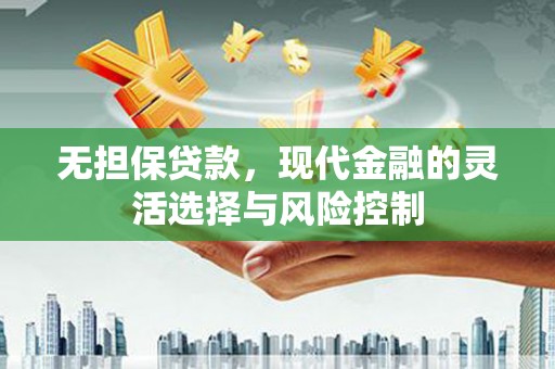 红原无担保贷款，现代金融的灵活选择与风险控制