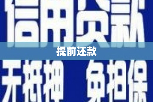 红原提前还款