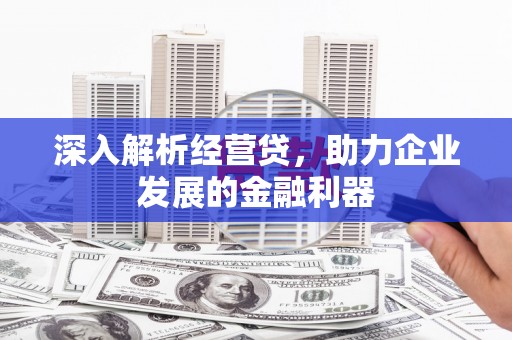 红原深入解析经营贷，助力企业发展的金融利器