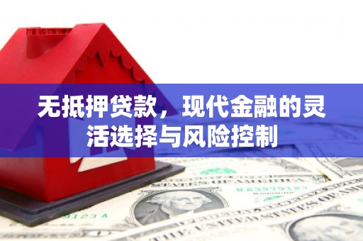 红原无抵押贷款，现代金融的灵活选择与风险控制