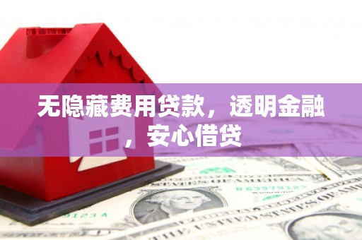 红原无隐藏费用贷款，透明金融，安心借贷