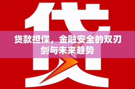 红原贷款担保，金融安全的双刃剑与未来趋势