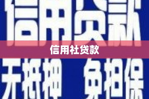 红原信用社贷款