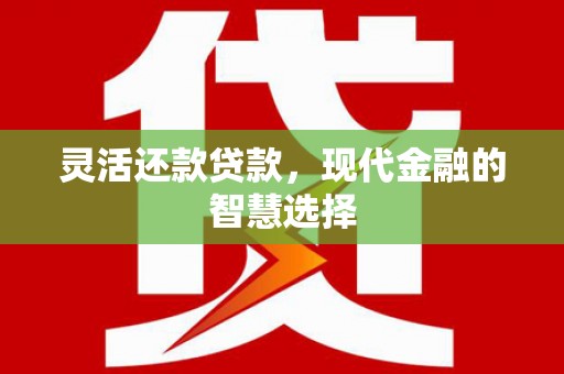 红原灵活还款贷款，现代金融的智慧选择