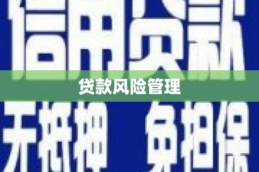 红原贷款风险管理