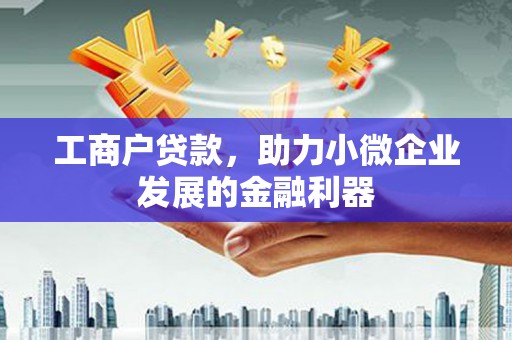 红原工商户贷款，助力小微企业发展的金融利器