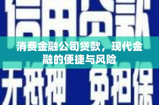 红原消费金融公司贷款，现代金融的便捷与风险
