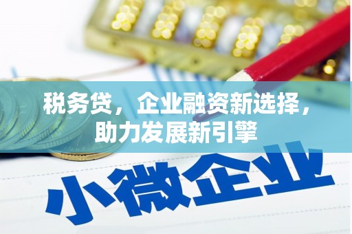 红原税务贷，企业融资新选择，助力发展新引擎