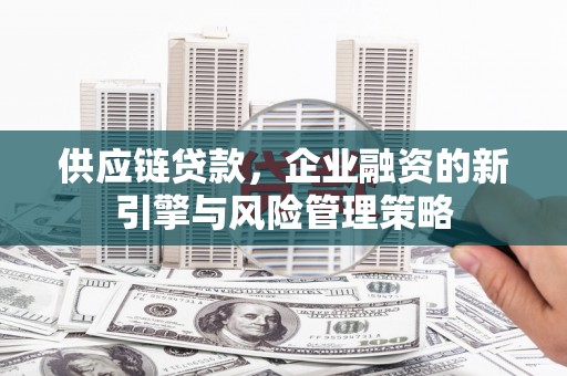 红原供应链贷款，企业融资的新引擎与风险管理策略
