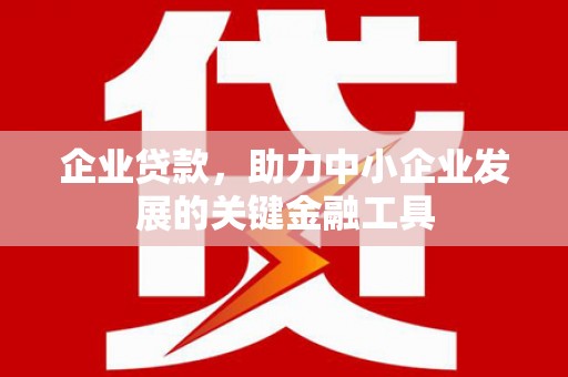 红原企业贷款，助力中小企业发展的关键金融工具