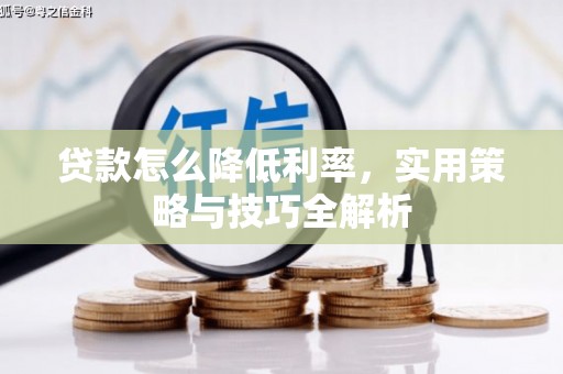 红原贷款怎么降低利率，实用策略与技巧全解析