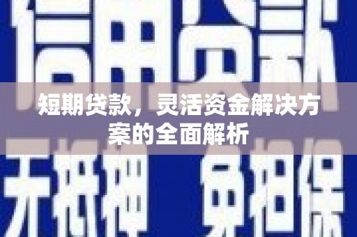 红原短期贷款，灵活资金解决方案的全面解析