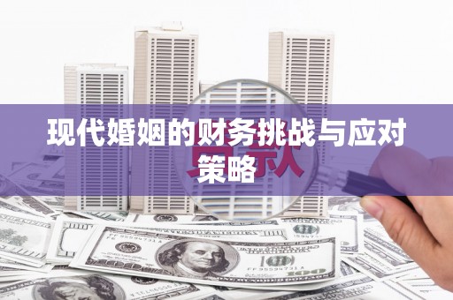 红原现代婚姻的财务挑战与应对策略