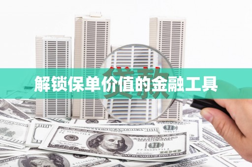 红原解锁保单价值的金融工具