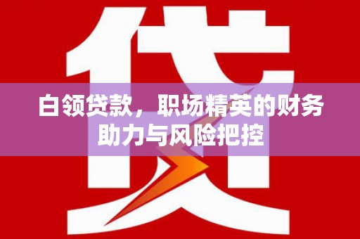 红原白领贷款,职场精英的财务助力与风险把控 红原白领贷款,职场精英的财务助力与风险把控